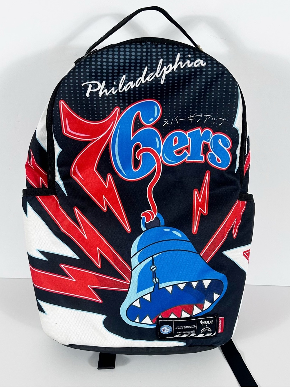 Sprayground NBA Lab Philadelphia 76ers Backpack Limited Edition Shark 76ers